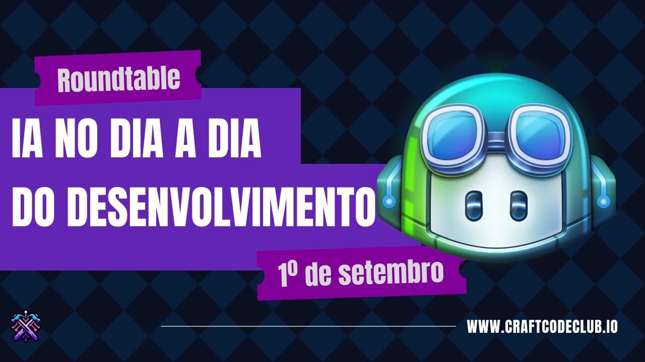 Banner para Roundtable - IA no Dia a Dia - Parte 1